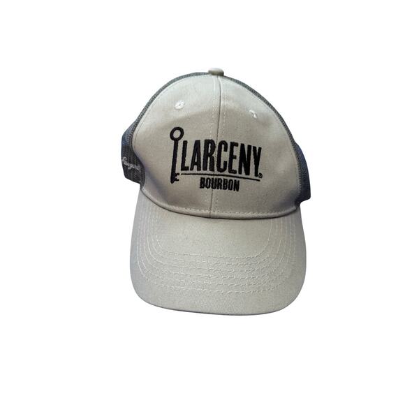 Larceny Bourbon Hat Tan Mesh Trucker Cap Adjustable John E. Fitzgerald NEW - Picture 1 of 2